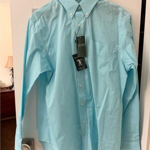 Ralph Lauren Men's Sky Blue Button Down Shirt